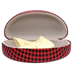 PUNK CHECKERED Sunglasses CaseRed-Giant Vintage Eyewear