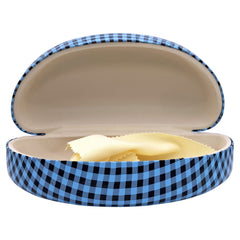 PUNK CHECKERED Sunglasses CaseBlue-Giant Vintage Eyewear