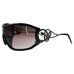 PYTHON Wraparound Shield Sunglasses-Giant Vintage Eyewear