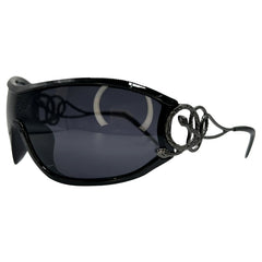 PYTHON Wraparound Shield Sunglasses-Giant Vintage Eyewear