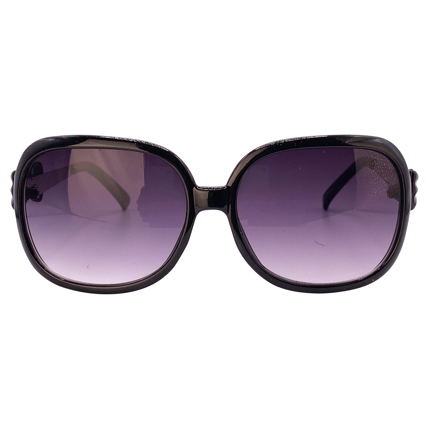 TONGUE Tied Boho Square SunglassesBlack-Giant Vintage Eyewear