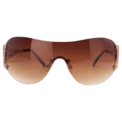 BOOM POW Y2K Rimless Y2K Vintage Shield Sunglasses-Giant Vintage Eyewear