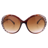 CRUELLA Round Boho SunglassesAmber-Giant Vintage Eyewear