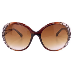 CRUELLA Round Boho SunglassesAmber-Giant Vintage Eyewear