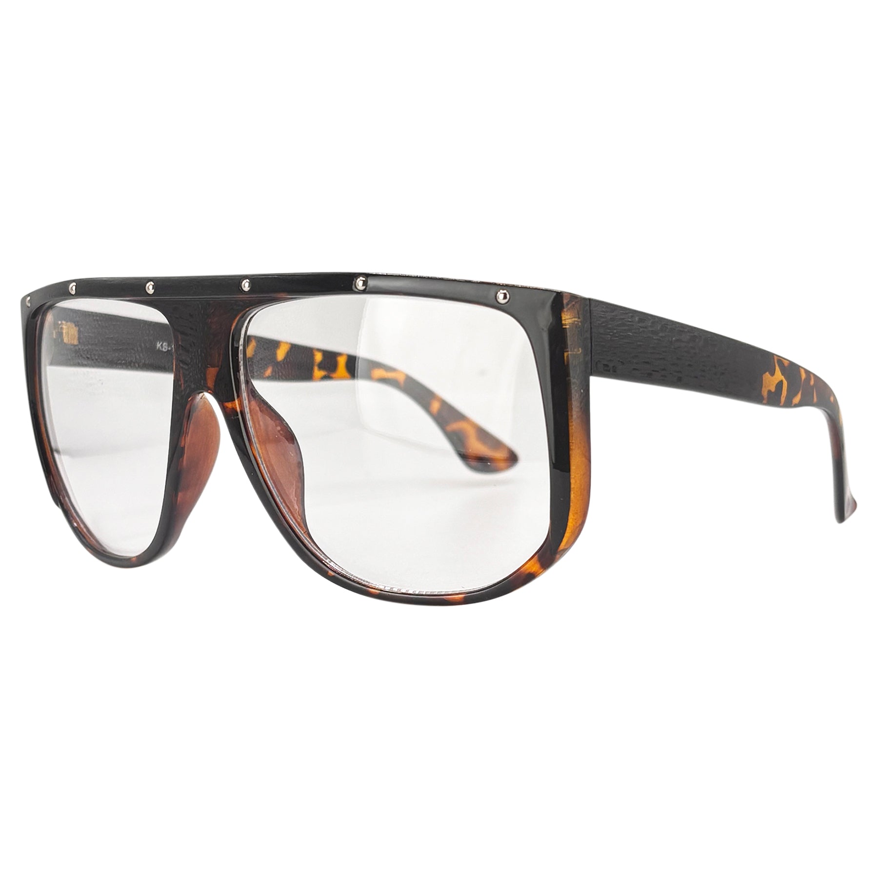 SUPERNOVA Clear Oversized Glasses-Giant Vintage Eyewear