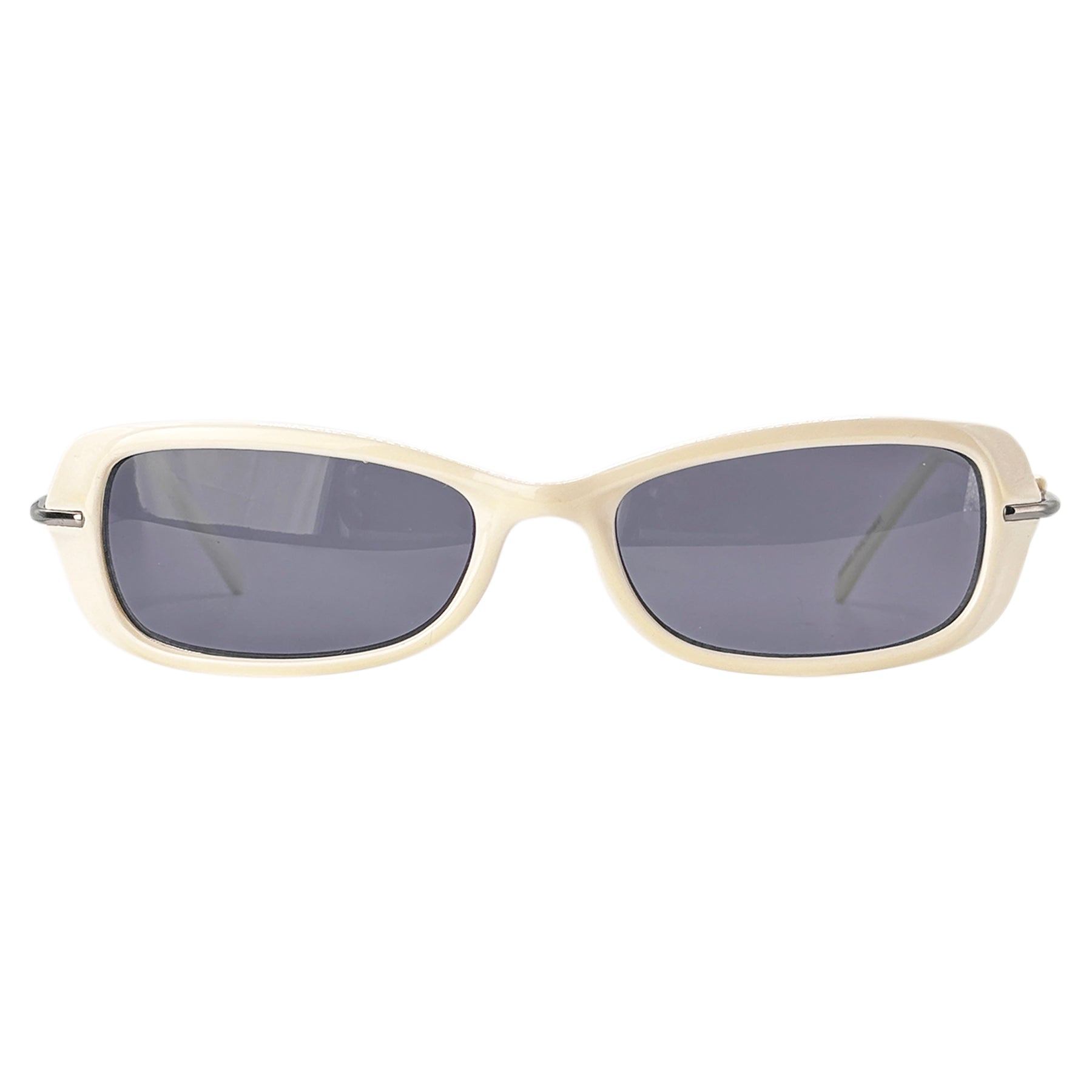 CHARLOTTE 90's SunglassesWhite-Giant Vintage Eyewear