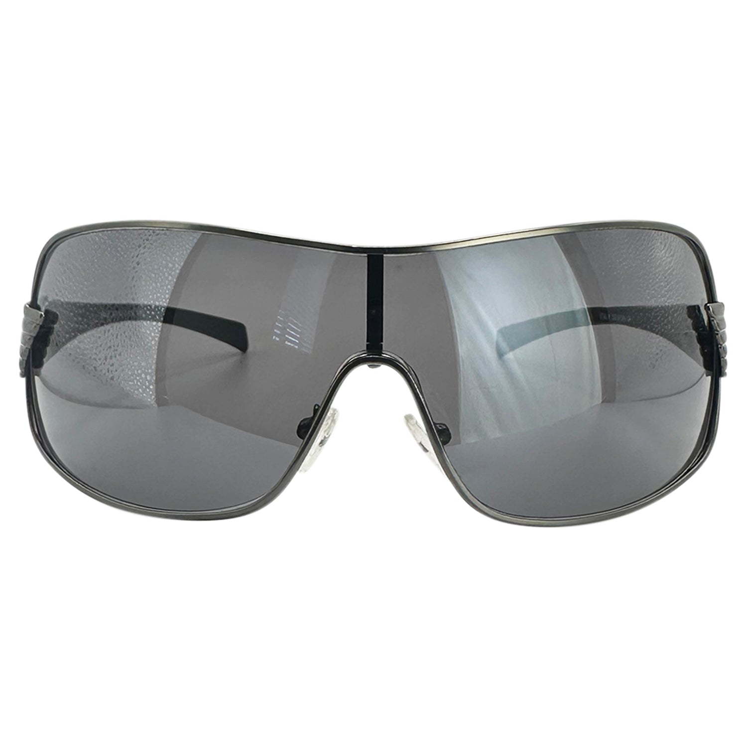 PILLOW PRINCESS Y2K ShieldsGunmetal/Super Dark-Giant Vintage Eyewear