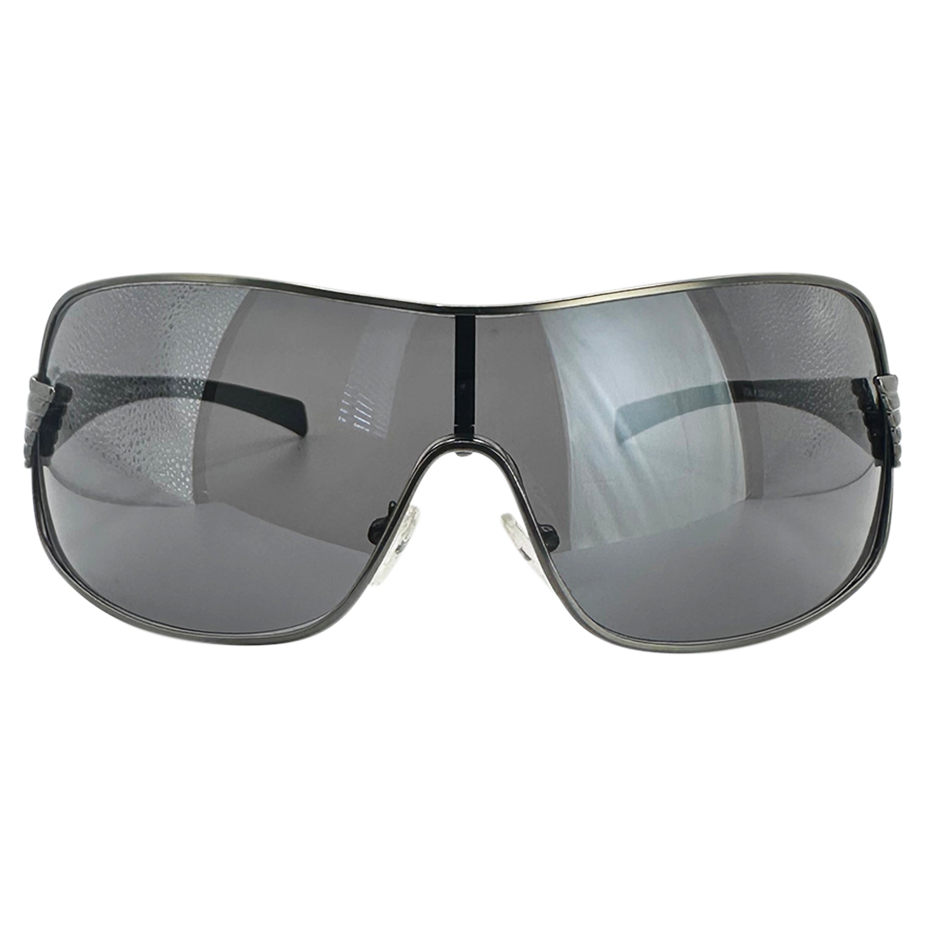 PILLOW PRINCESS Y2K ShieldsGunmetal/Super Dark-Giant Vintage Eyewear