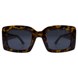QUANTUM Tortoise Square Sunglasses-Giant Vintage Eyewear