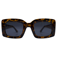 QUANTUM Tortoise Square Sunglasses-Giant Vintage Eyewear