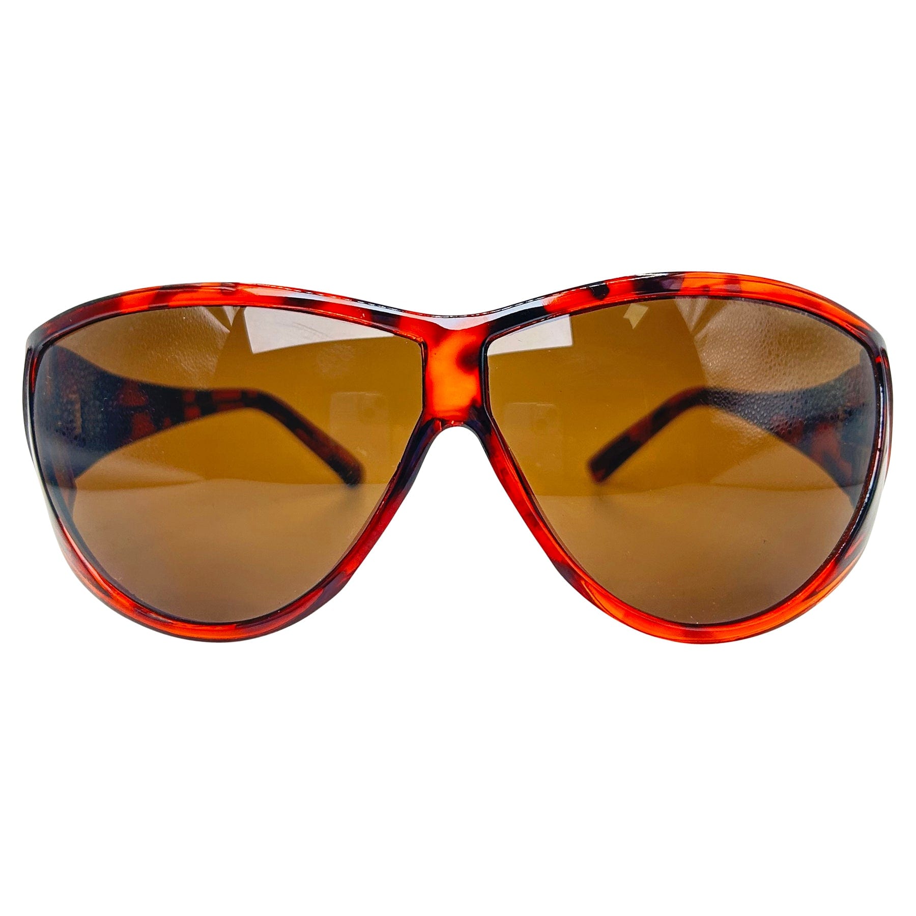 QUI-HO Tortoise/Brown Vintage Sports Sunglasses