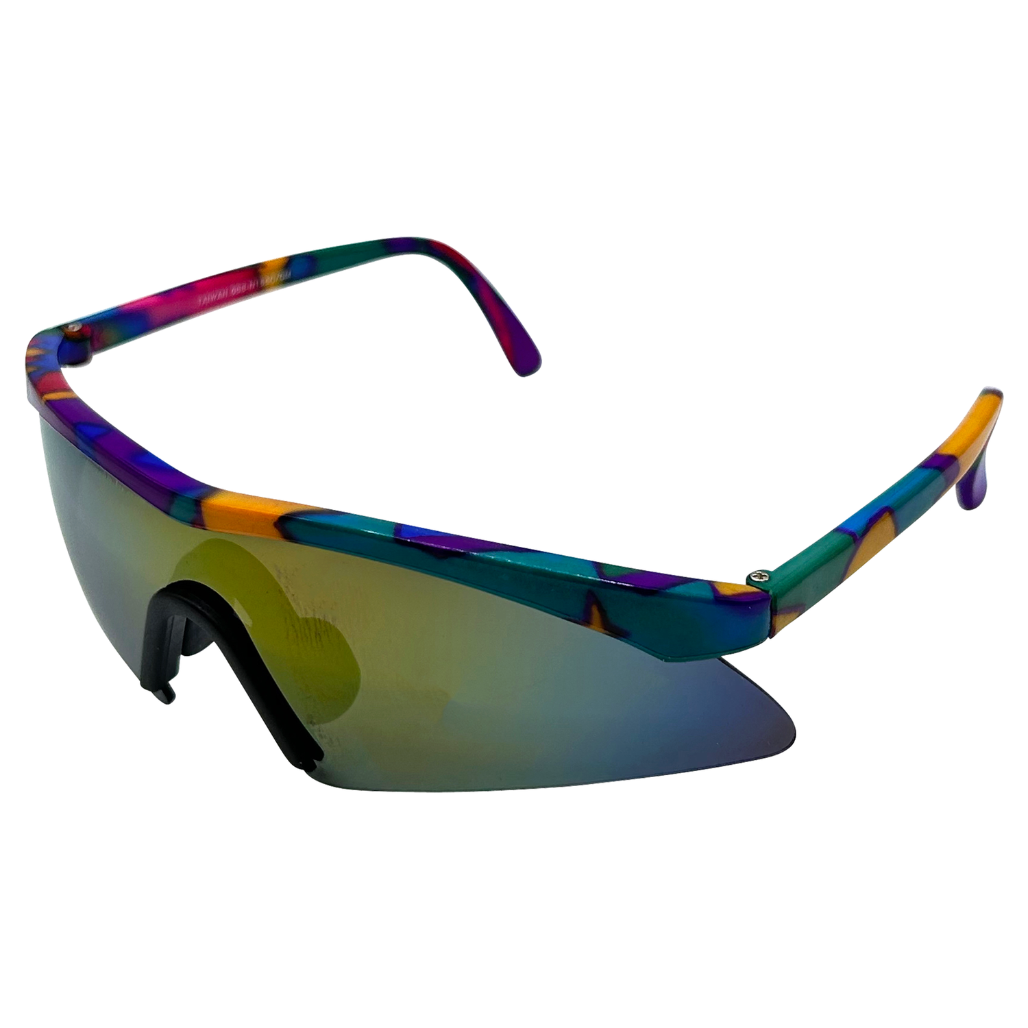 RADICAL Sporty Shield 80s SunglassesGreen RV-Giant Vintage Eyewear