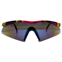 RADICAL Sporty Shield 80s SunglassesBlue RV-Giant Vintage Eyewear