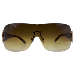 REVENGE Rimless Shield Sunglasses-Giant Vintage Eyewear