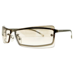 REVOLT Square Y2K SunglassesGunmetal/Flash-Giant Vintage Eyewear