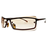 REVOLT Square Y2K SunglassesCopper/Amber Flash-Giant Vintage Eyewear