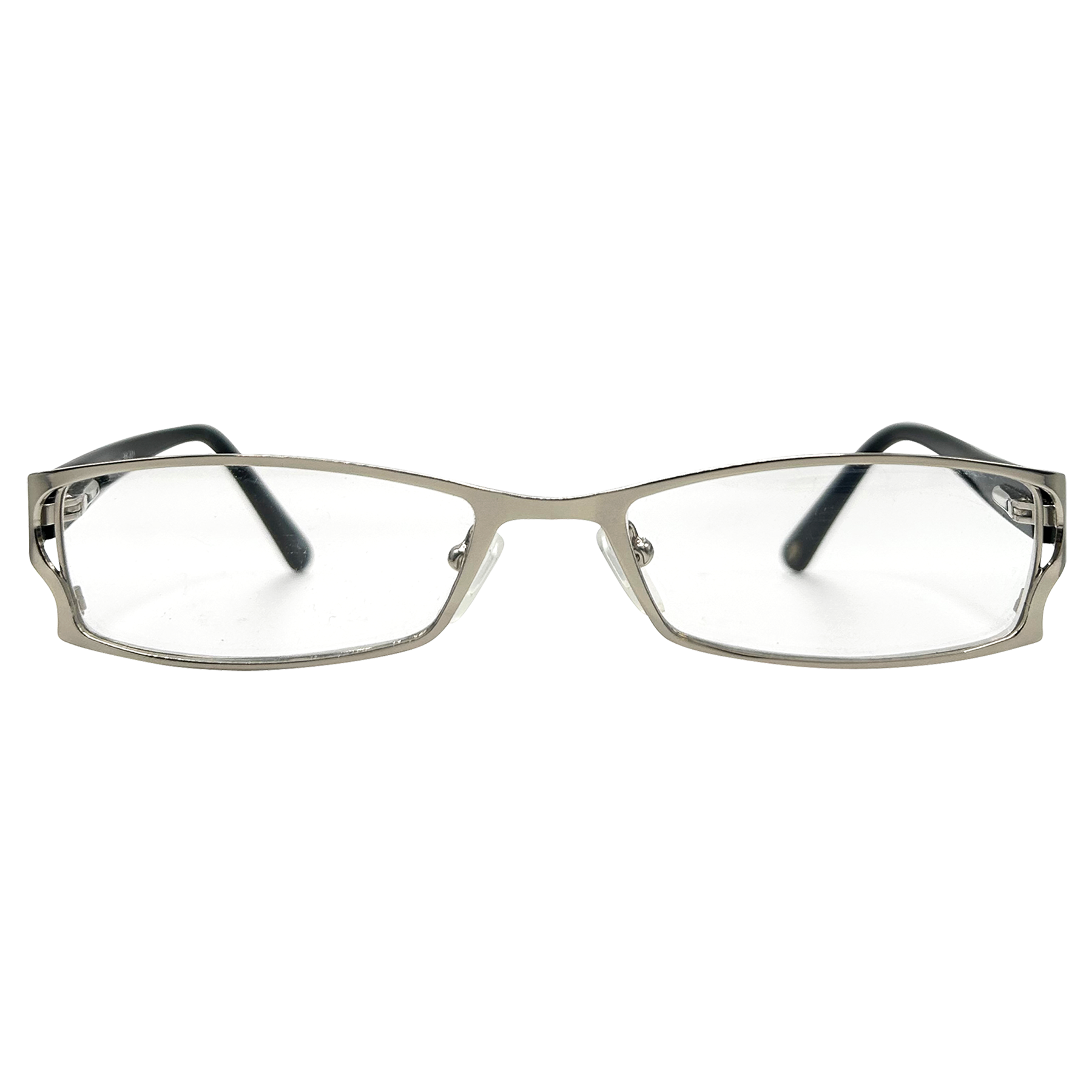 RIOT Small Clear Rectangular 90s Glasses
