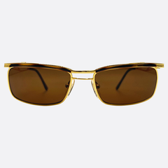 RIPPLE 90s Streetwear Sunglasses | Luxe VintageGold Demi/Brown-Giant Vintage Eyewear