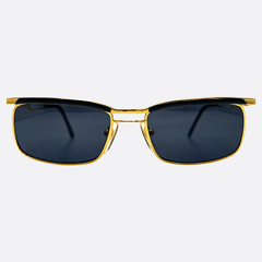 RIPPLE 90s Streetwear Sunglasses | Luxe VintageGold Black/Super Dark-Giant Vintage Eyewear