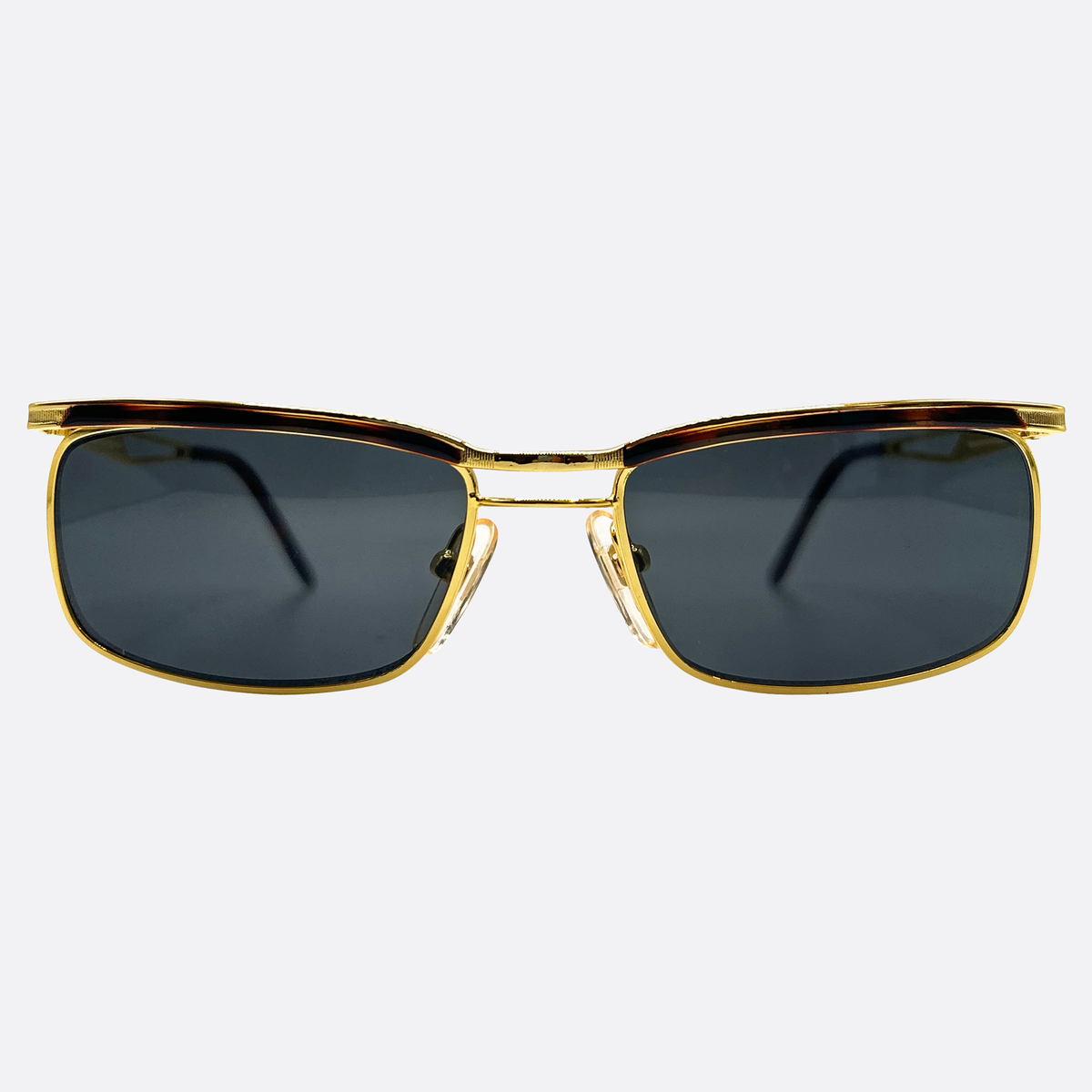 RIPPLE 90s Streetwear Sunglasses | Luxe VintageGold Demi/Super Dark-Giant Vintage Eyewear