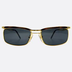 RIPPLE 90s Streetwear Sunglasses | Luxe VintageGold Demi/Super Dark-Giant Vintage Eyewear