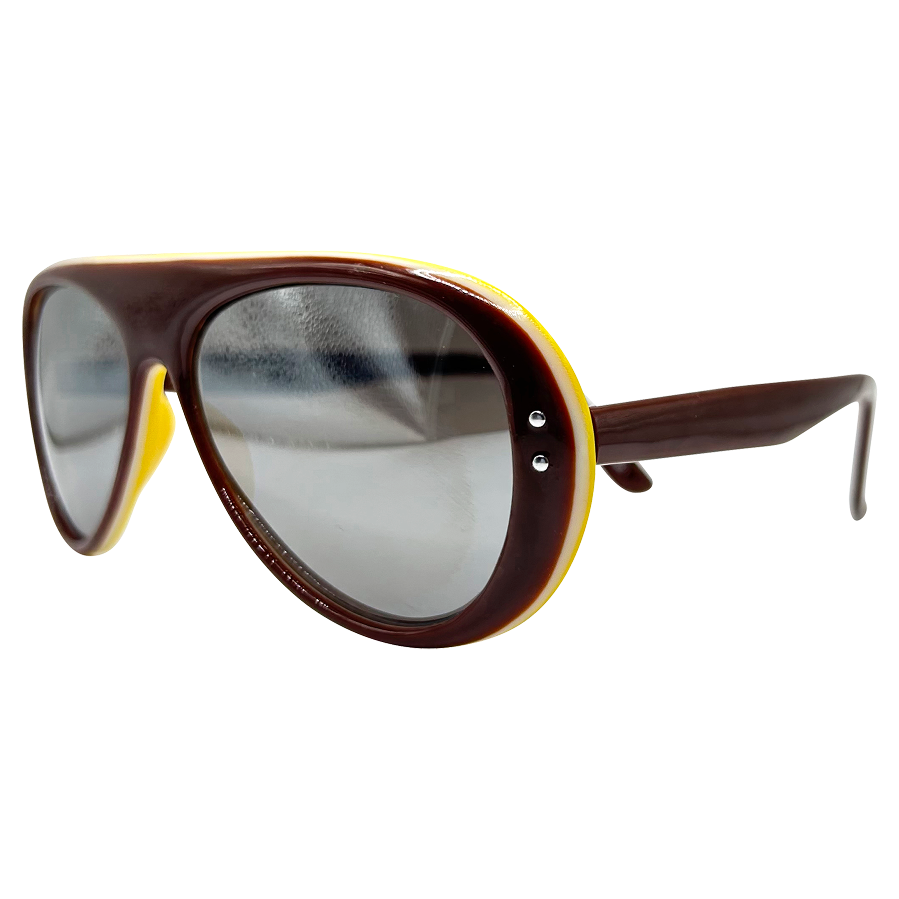 RUBICON Brown/Yellow Ski Glasses
