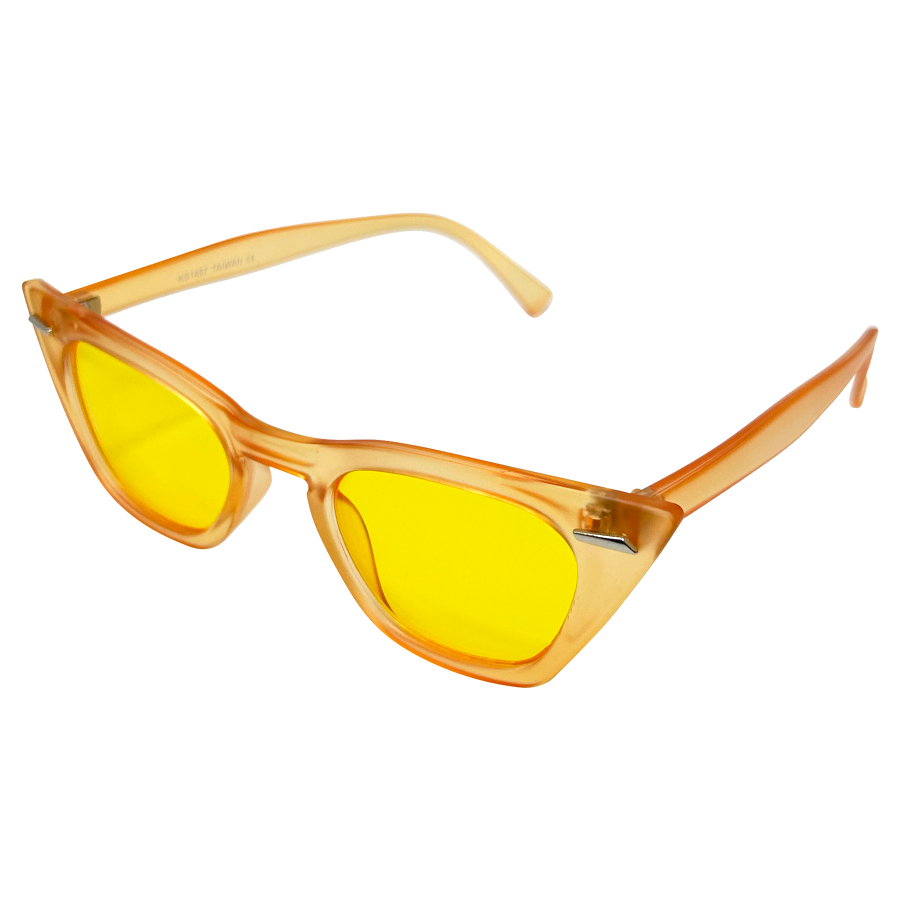 SACCHARINE Frost Orange/Yellow Cat-Eye Sunglasses
