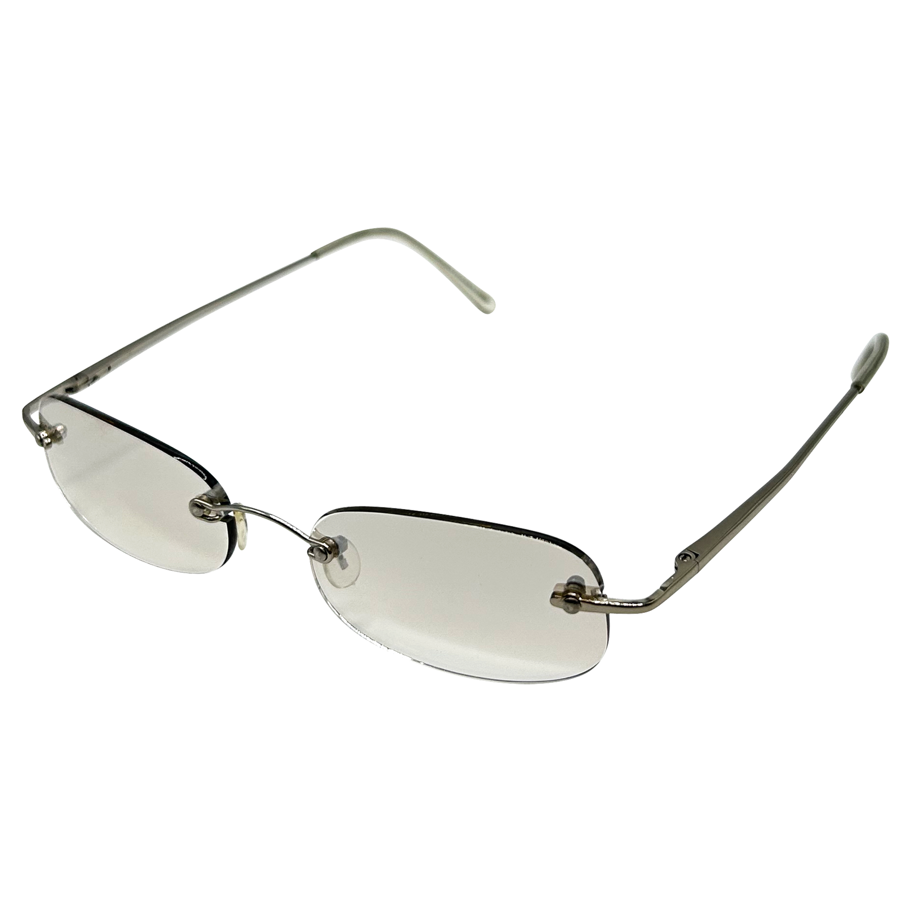 SCREWED Small Clear Rectangular 90s Glasses