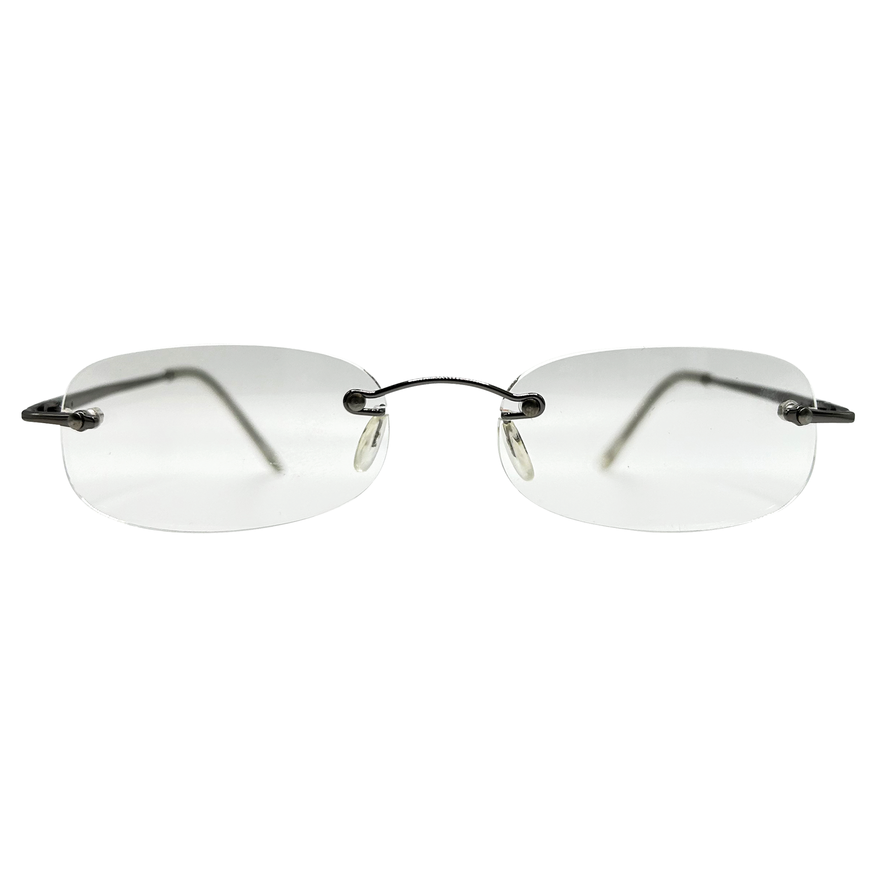 SCREWED Small Clear Rectangular 90s Glasses