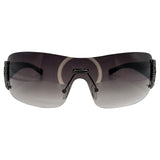 SEXY CAN I Y2K Rimless Shield Sunglasses-Giant Vintage Eyewear