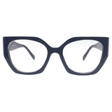 SHIRLEY TEMPLE Oversized Clear GlassesBlack-Giant Vintage Eyewear