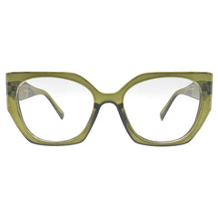SHIRLEY TEMPLE Oversized Clear GlassesJade-Giant Vintage Eyewear