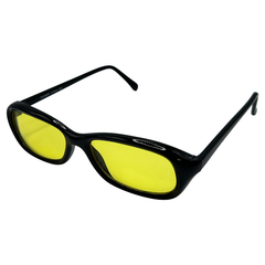 SOAPY Square Y2K SunglassesBlack/Yellow-Giant Vintage Eyewear