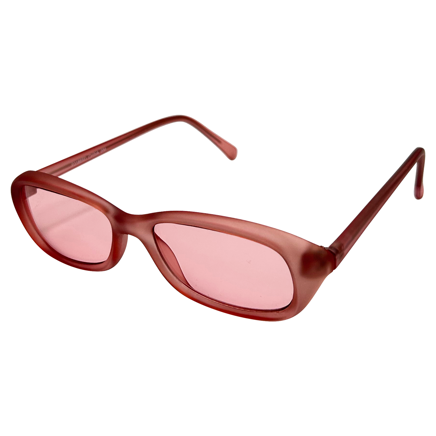 SOAPY Square Y2K SunglassesMatte Rose-Giant Vintage Eyewear