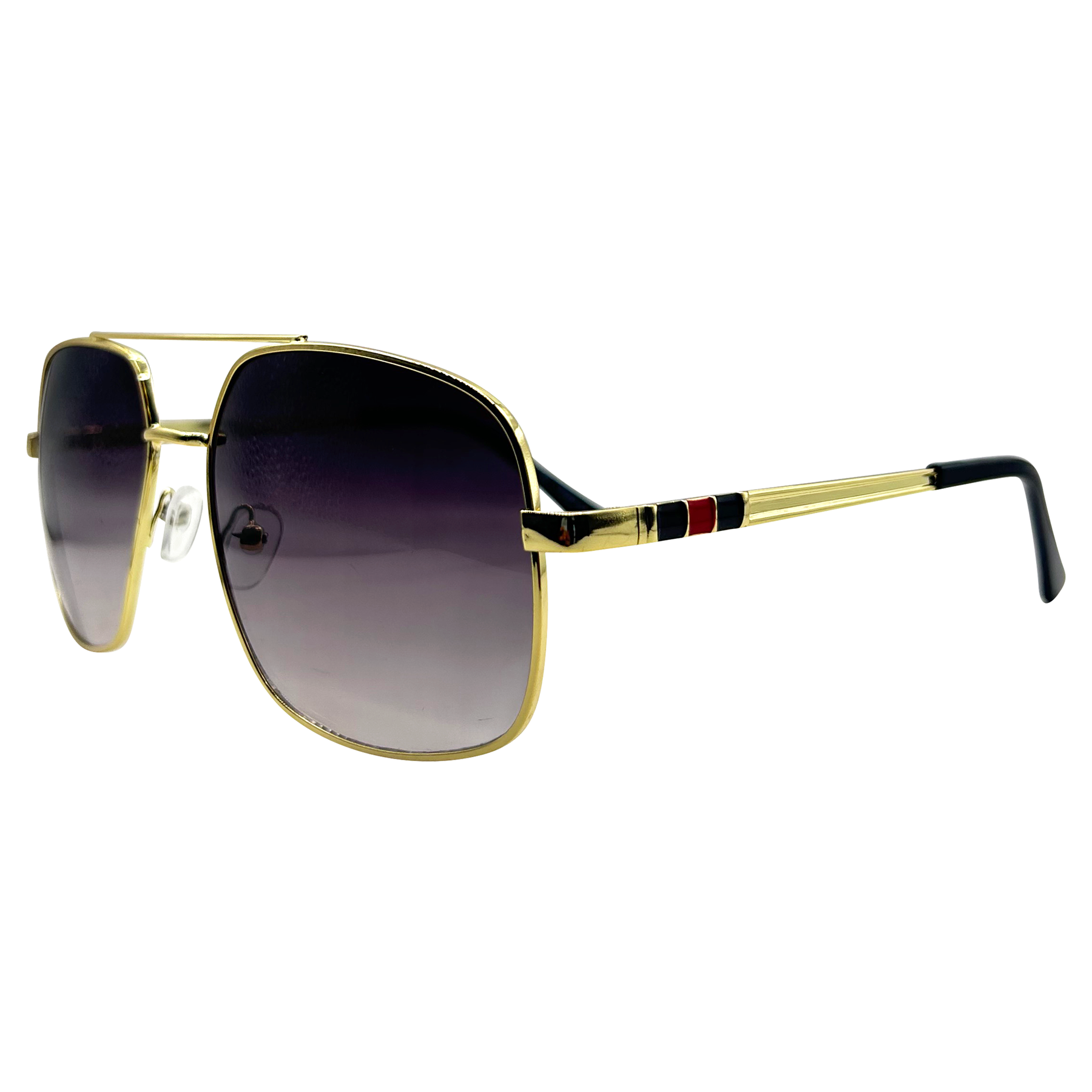 VWC Eyewear Mach #2 Sunglasses | Silver & White Wood Square Aviator Glasses