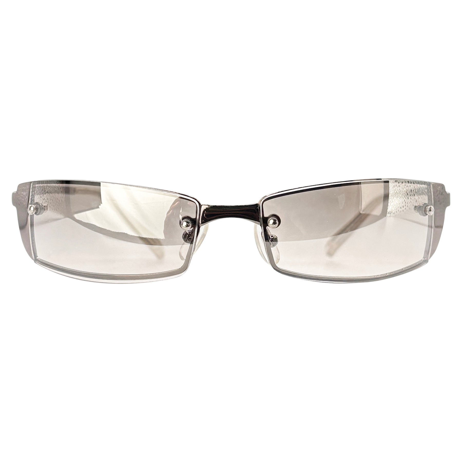 SPENDER Y2K SunglassesSilver/Grey Flash-Giant Vintage Eyewear