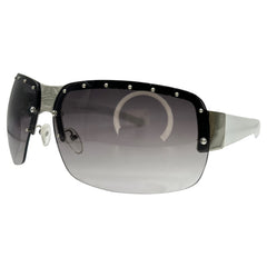 STARDOM Y2K Rimless Shield Sunglasses-Giant Vintage Eyewear