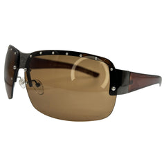 STARDOM Y2K Rimless Shield Sunglasses-Giant Vintage Eyewear