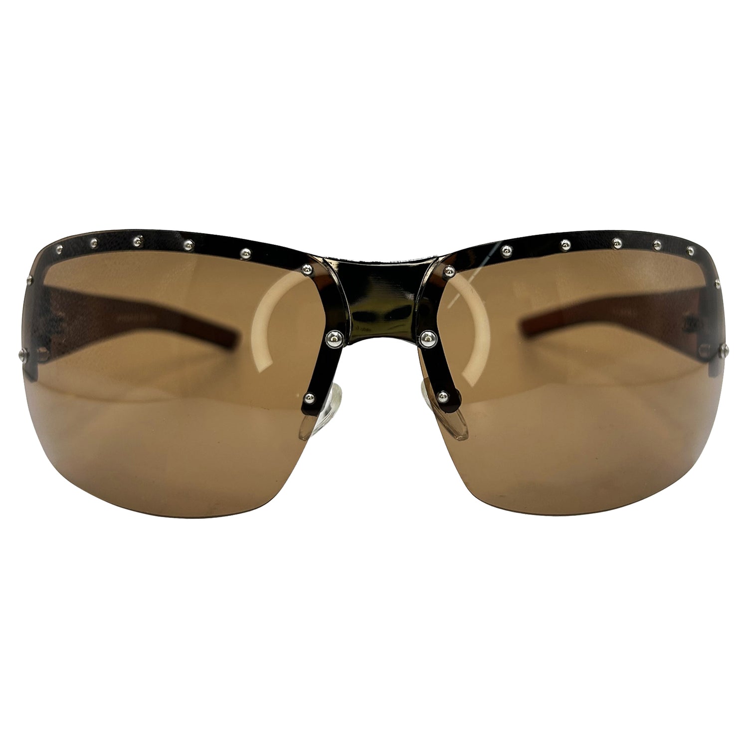STARDOM Y2K Rimless Shield Sunglasses-Giant Vintage Eyewear