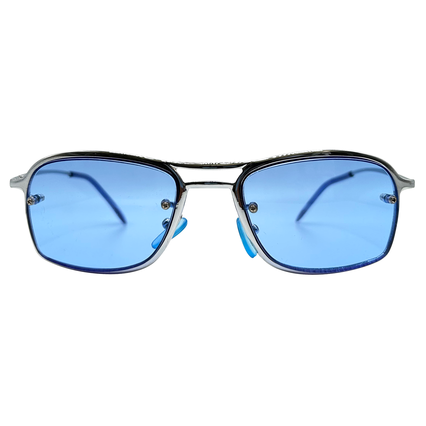 STROBE Blue Aviator Y2K Sunglasses