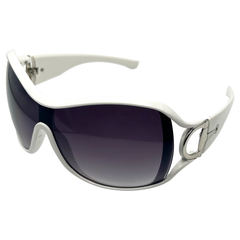 STUNT Shield Y2K SunglassesWhite/Smoke-Giant Vintage Eyewear