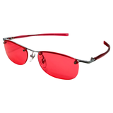 SUMMER CAMP Rimless Y2K SunglassesRed-Giant Vintage Eyewear