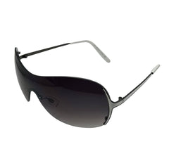 SWAGGER Y2K Rimless Shield SunglassesWhite/Smoke-Giant Vintage Eyewear