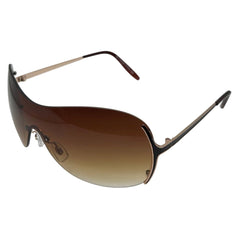 SWAGGER Y2K Rimless Shield SunglassesAmber-Giant Vintage Eyewear