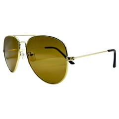 SWARM Classic Retro Teardrop Aviator SunglassesGold-Giant Vintage Eyewear