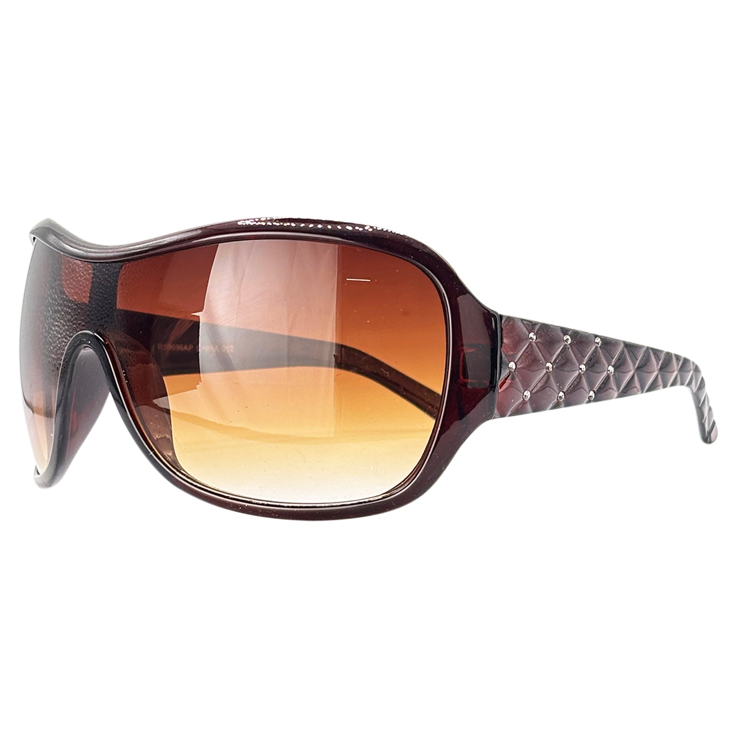 SWEET 16 Shield SunglassesJelly Brown/Amber-Giant Vintage Eyewear