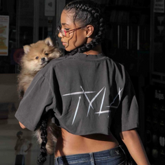 Tyla spotted wearing giant vintage linear glasses