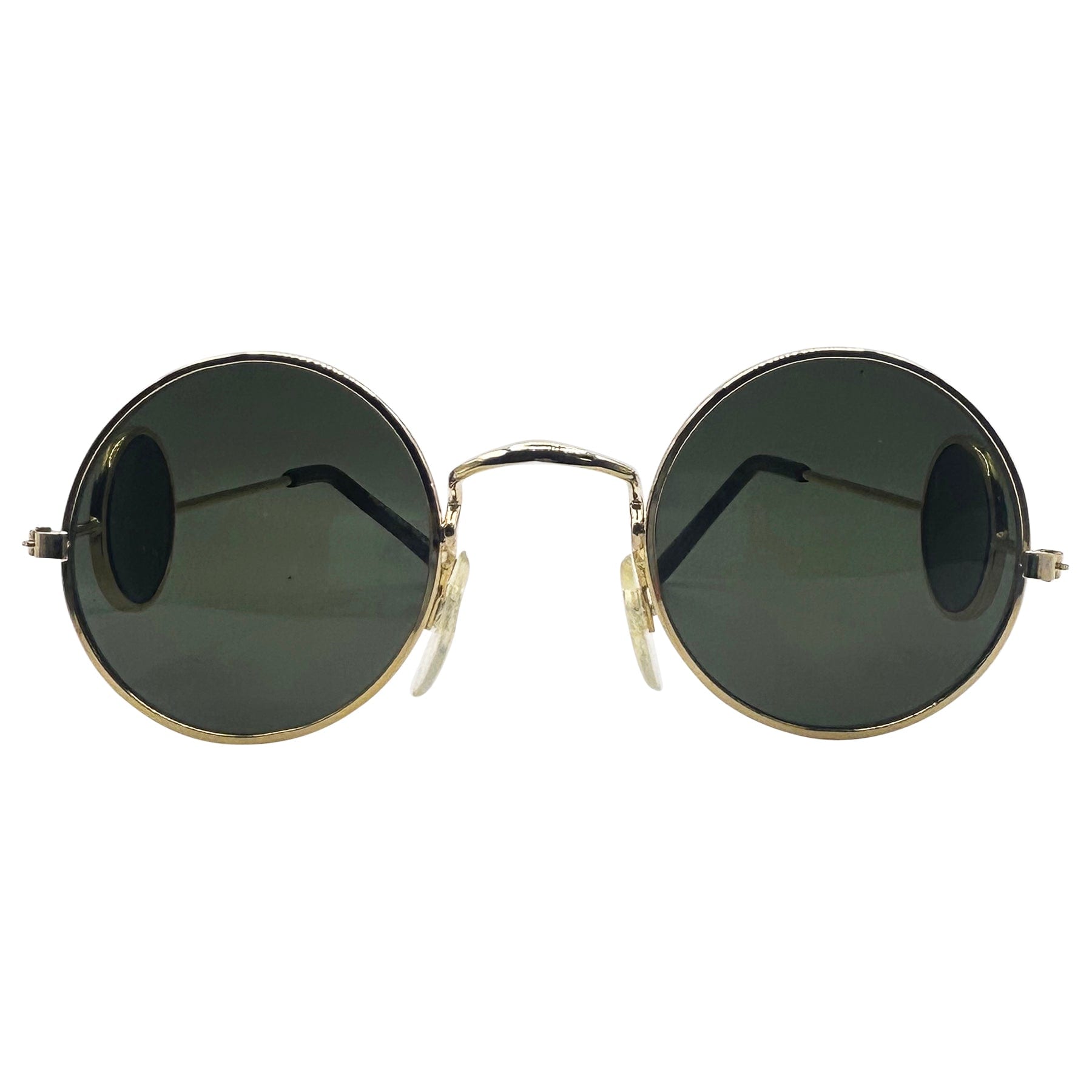 unique sunglasses with temple glass lens arm detailing
