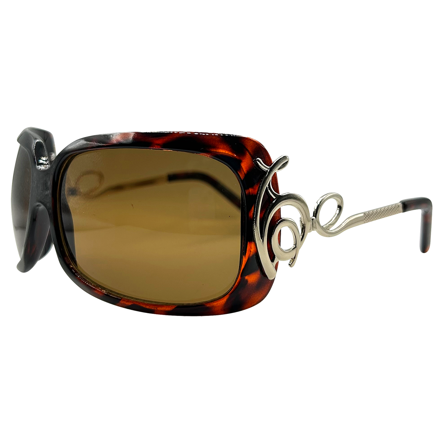 TRAMP STAMP Square Y2K SunglassesTortoise/Brown-Giant Vintage Eyewear