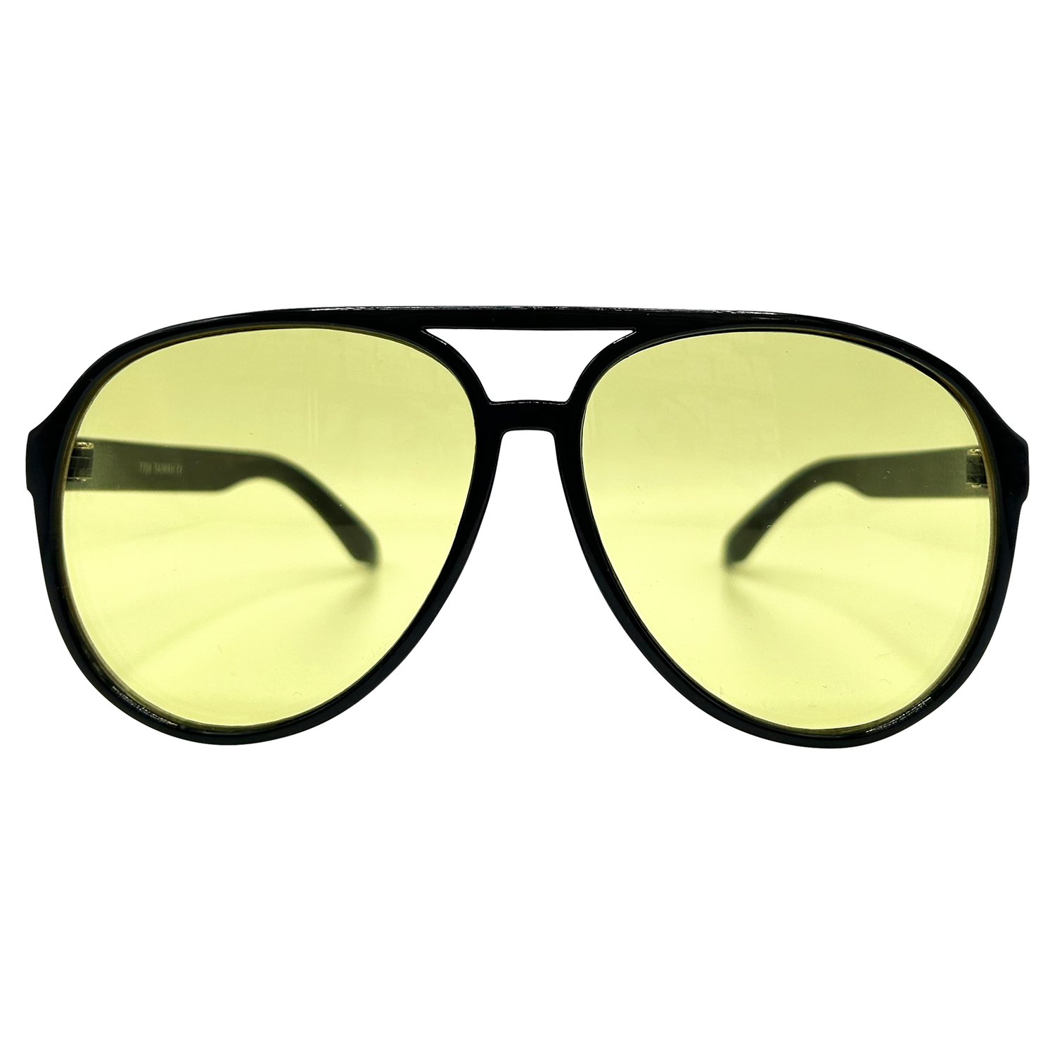 TRIG Black Aviator Sunglasses | Blueblockers | Night DrivingBlack-Giant Vintage Eyewear